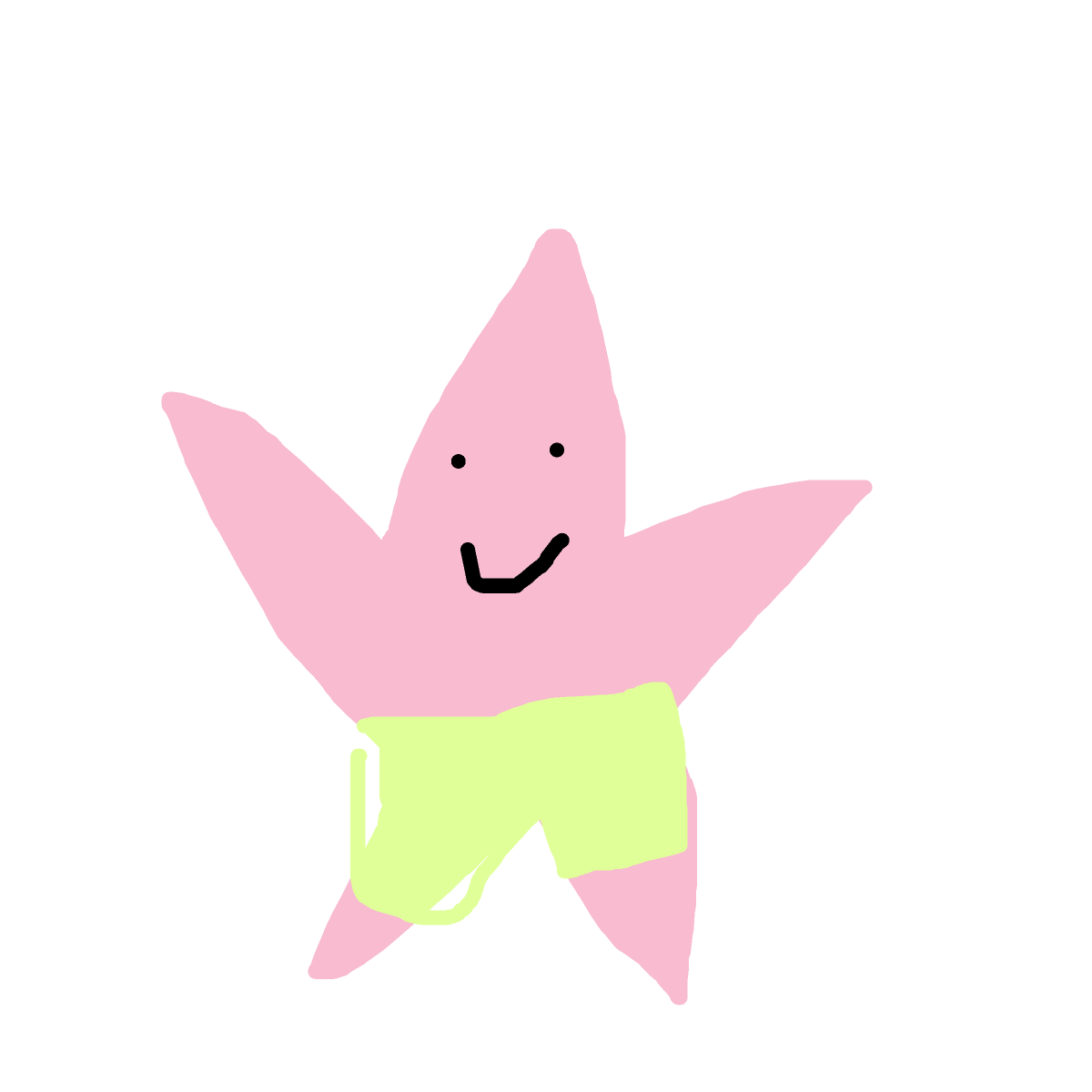 Patrick Star drawing by dawn-omega-bard