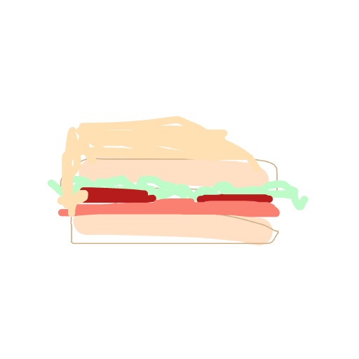 Sandwich drawing by rich-olive-shield