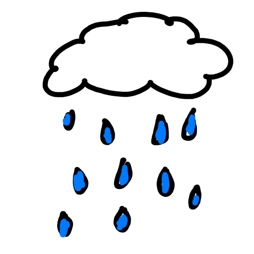 Rain drawing by iron-wise-doodler