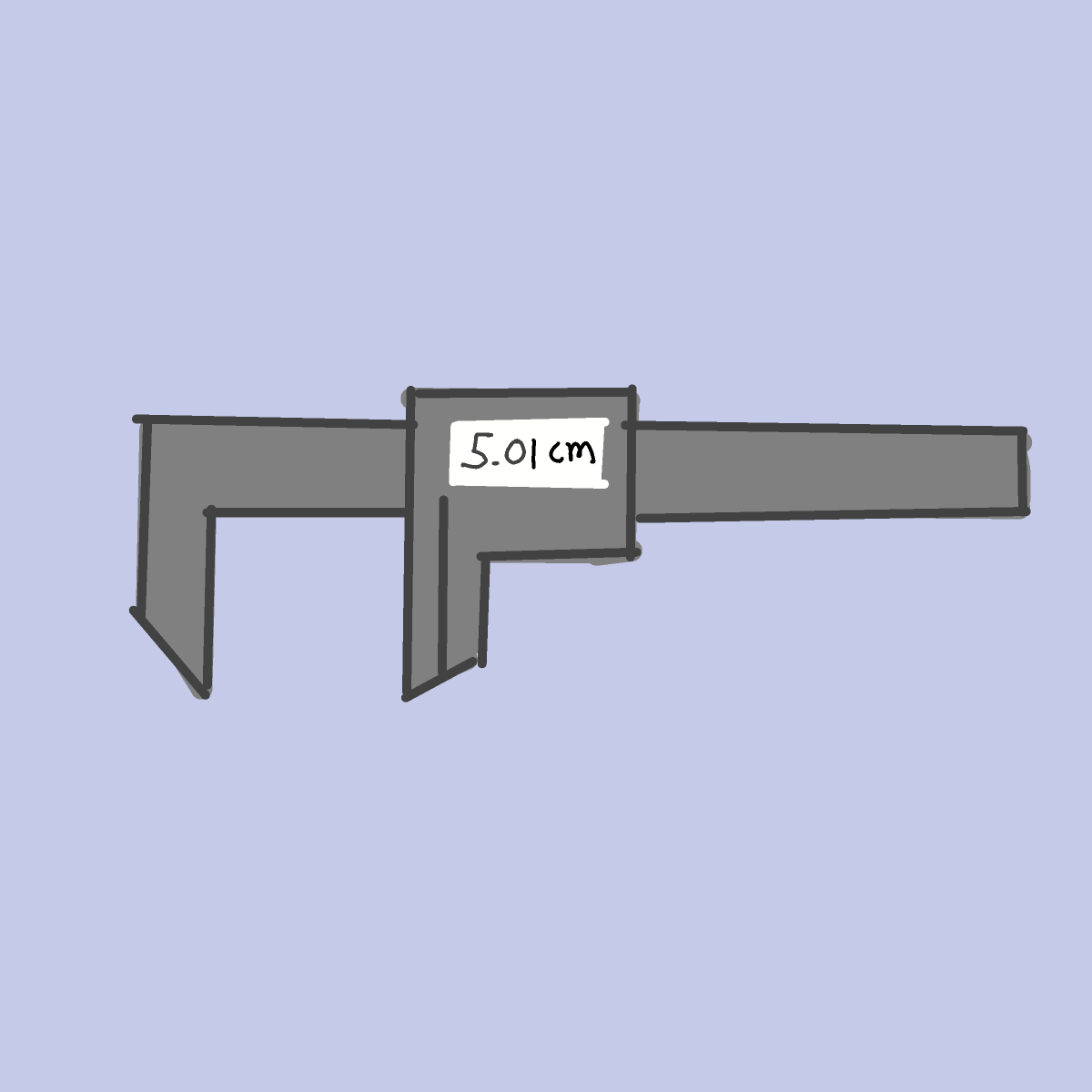 Caliper drawing by Guardianoflives