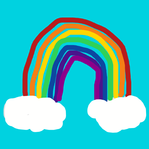 Rainbow drawing by oxox