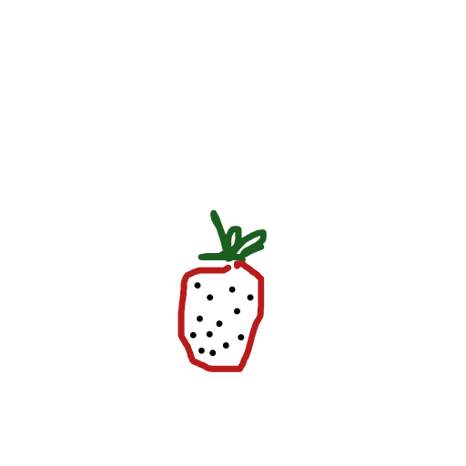 Strawberry drawing by vini
