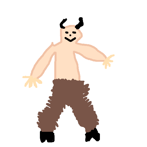 Satyr drawing by pancakes palette
