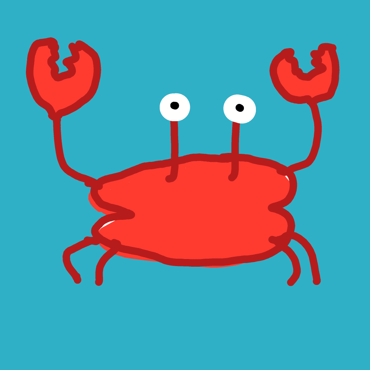 Crab drawing by Guardianoflives