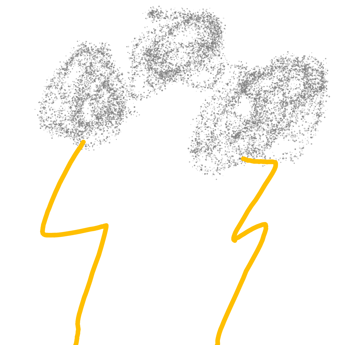 Lightning drawing by Shandi