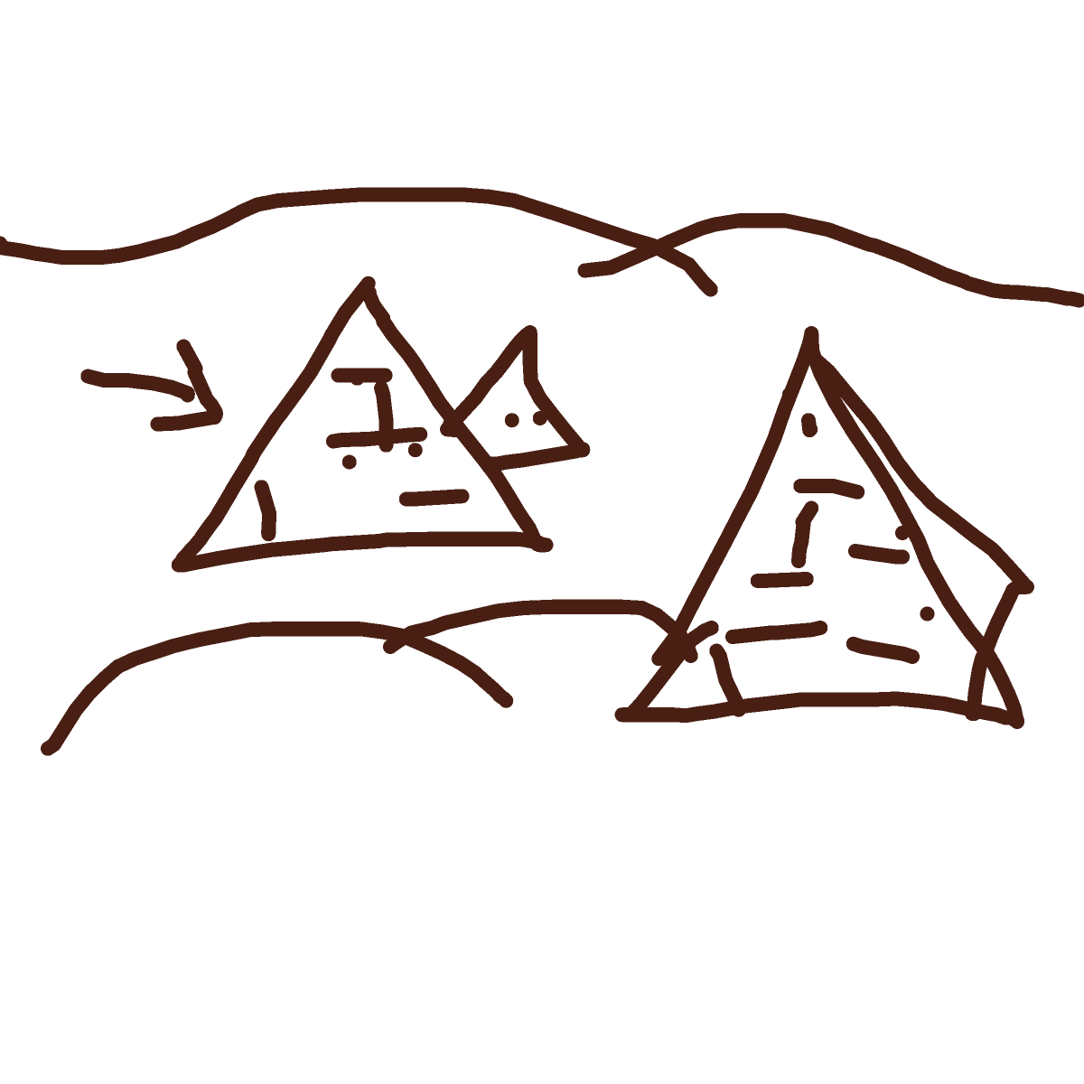 Pyramid drawing by icy-coral-maker