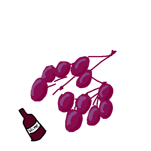 Grapes drawing by nammy