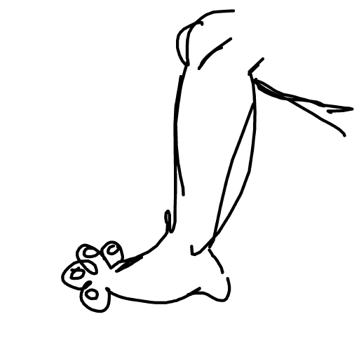 Feet drawing by loumeister