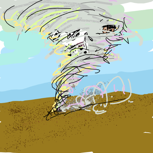 Tornado drawing by just-ebony-code