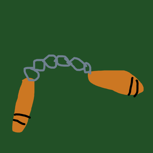 Nunchucks drawing by draw-yo-mama