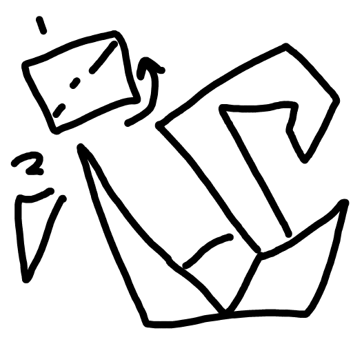 Origami drawing by Timmie