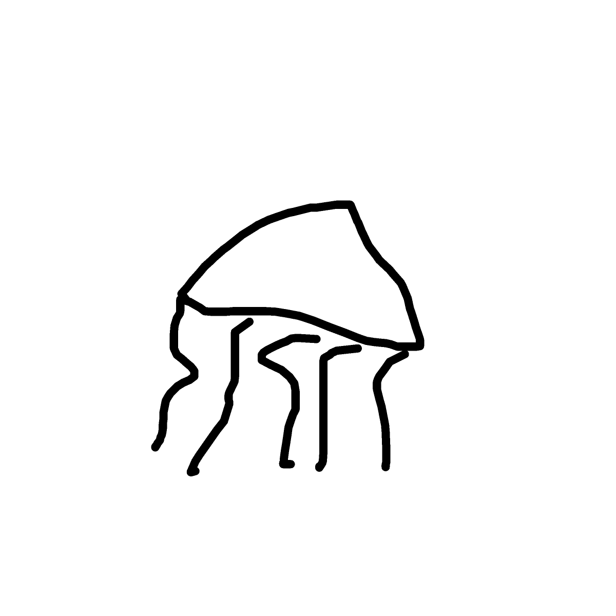 Jellyfish drawing by mega-prime-maker