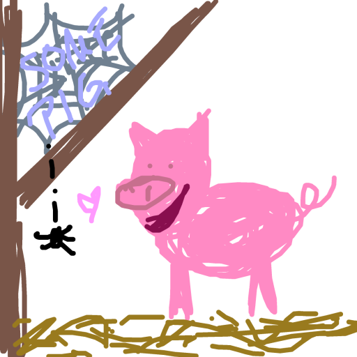 Charlottes Web drawing by crisp-steel-quest