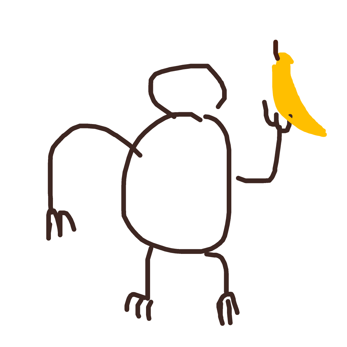 Monkey drawing by tirza