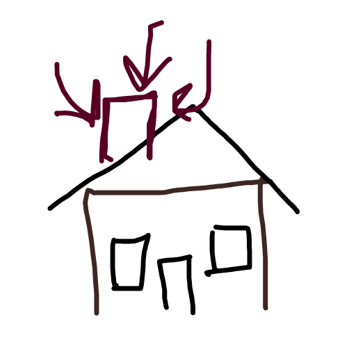 Chimney drawing by wave-zest-painter