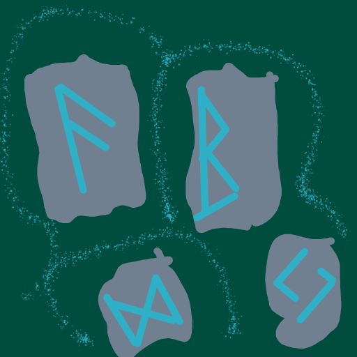 Runes drawing by Timmie