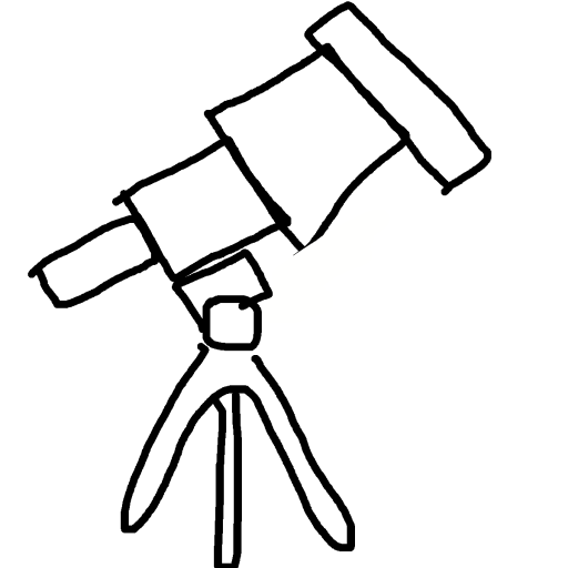 Telescope drawing by mikestam195