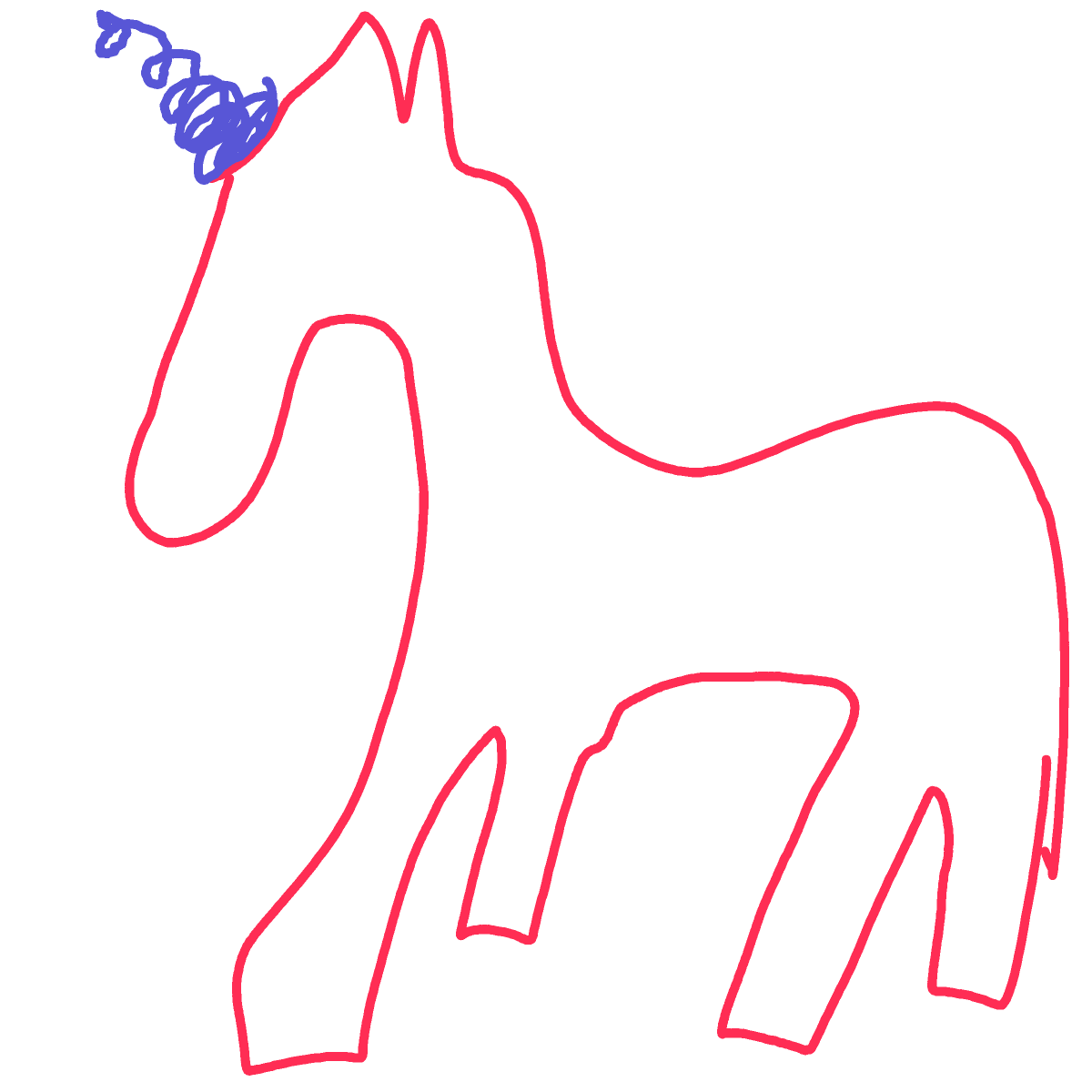 Unicorn drawing by coal-mild-peace