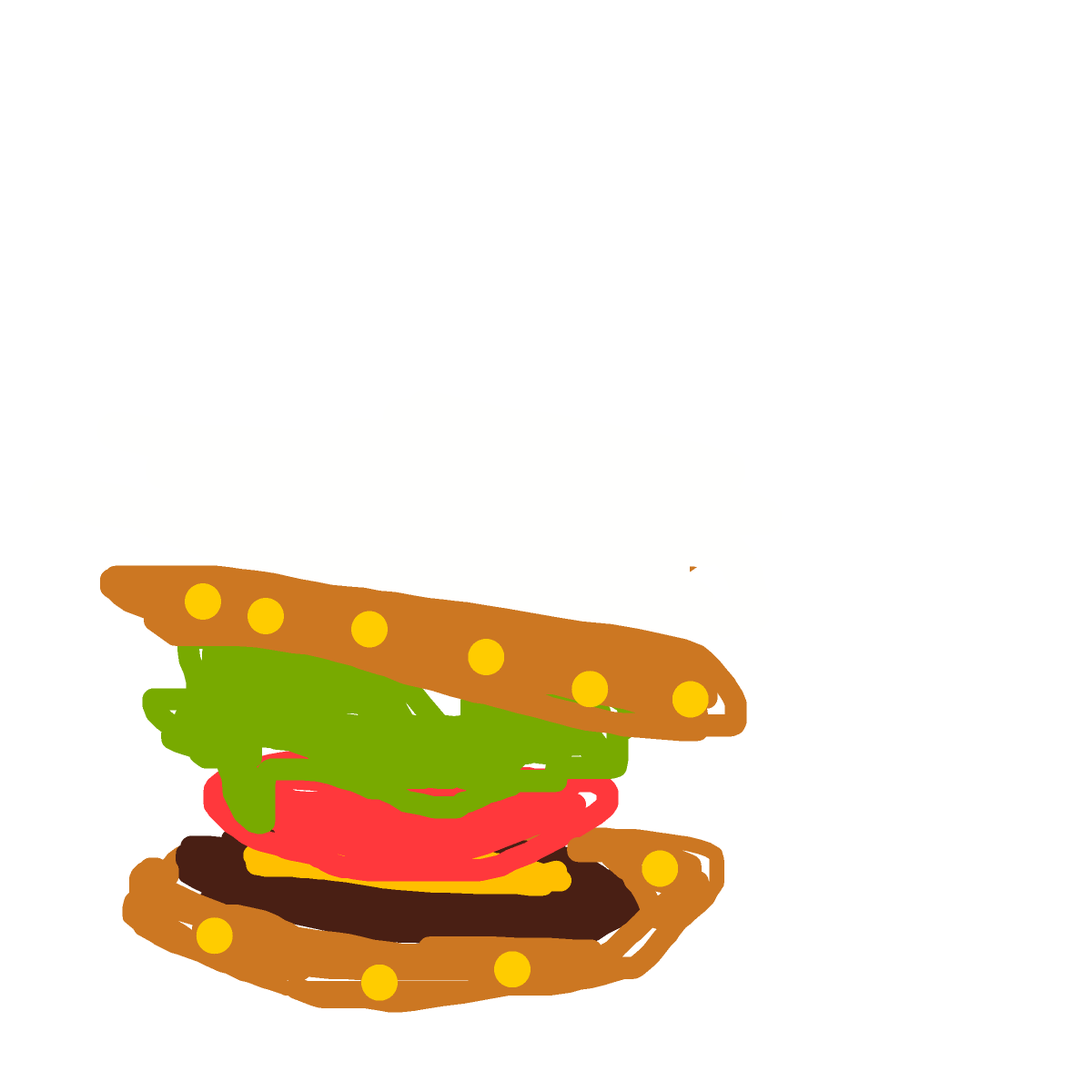 Burger drawing by rose
