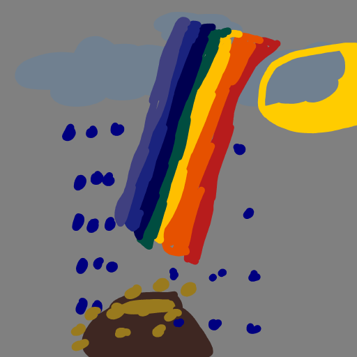 Pot of Gold drawing by SafiyyaJ