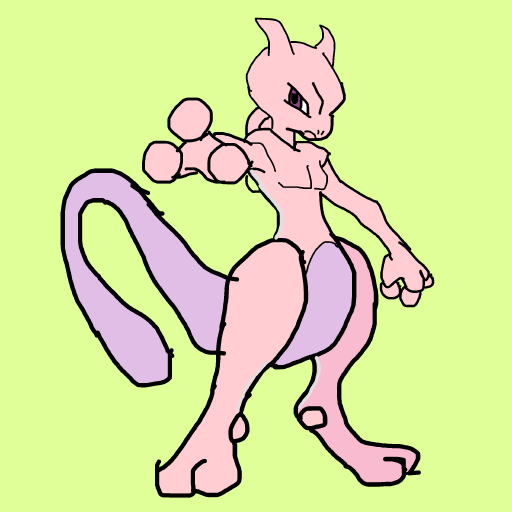 Mewtwo drawing by dan