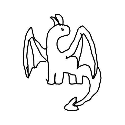 Dragon drawing by Guardianoflives
