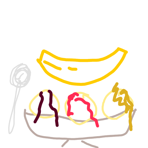Banana Split drawing by coal-mild-peace