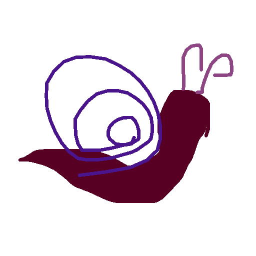 Snail drawing by grou