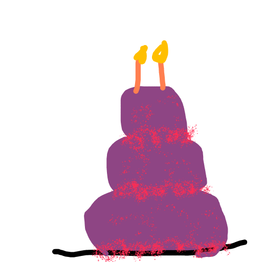 Cake drawing by Bri3