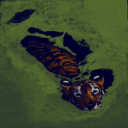 Tiger drawing by Soybean