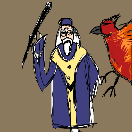 Dumbledore drawing by shahadudu