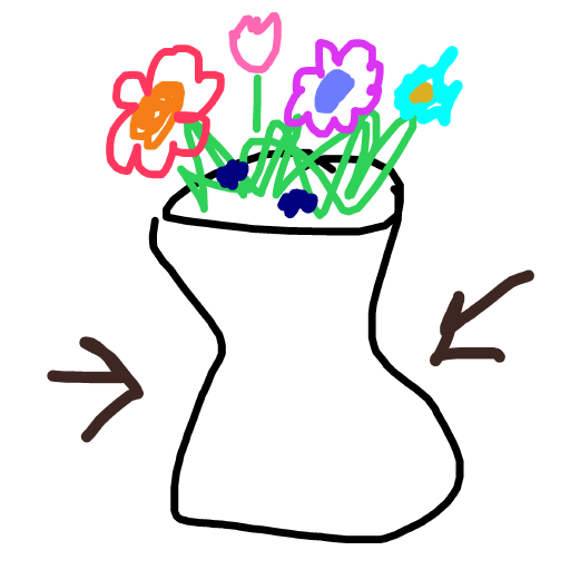 Vase drawing by tittychakras