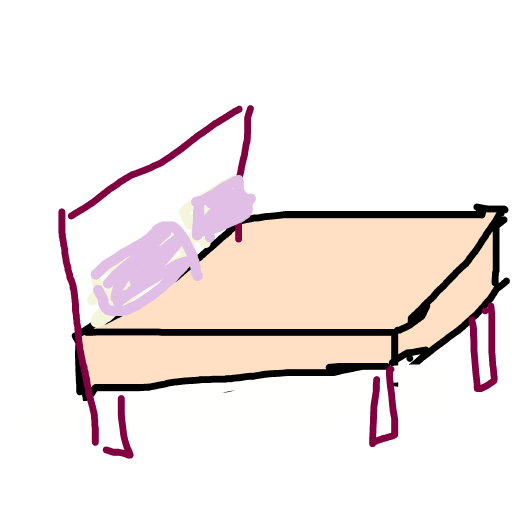 Bed drawing by jivemarlin
