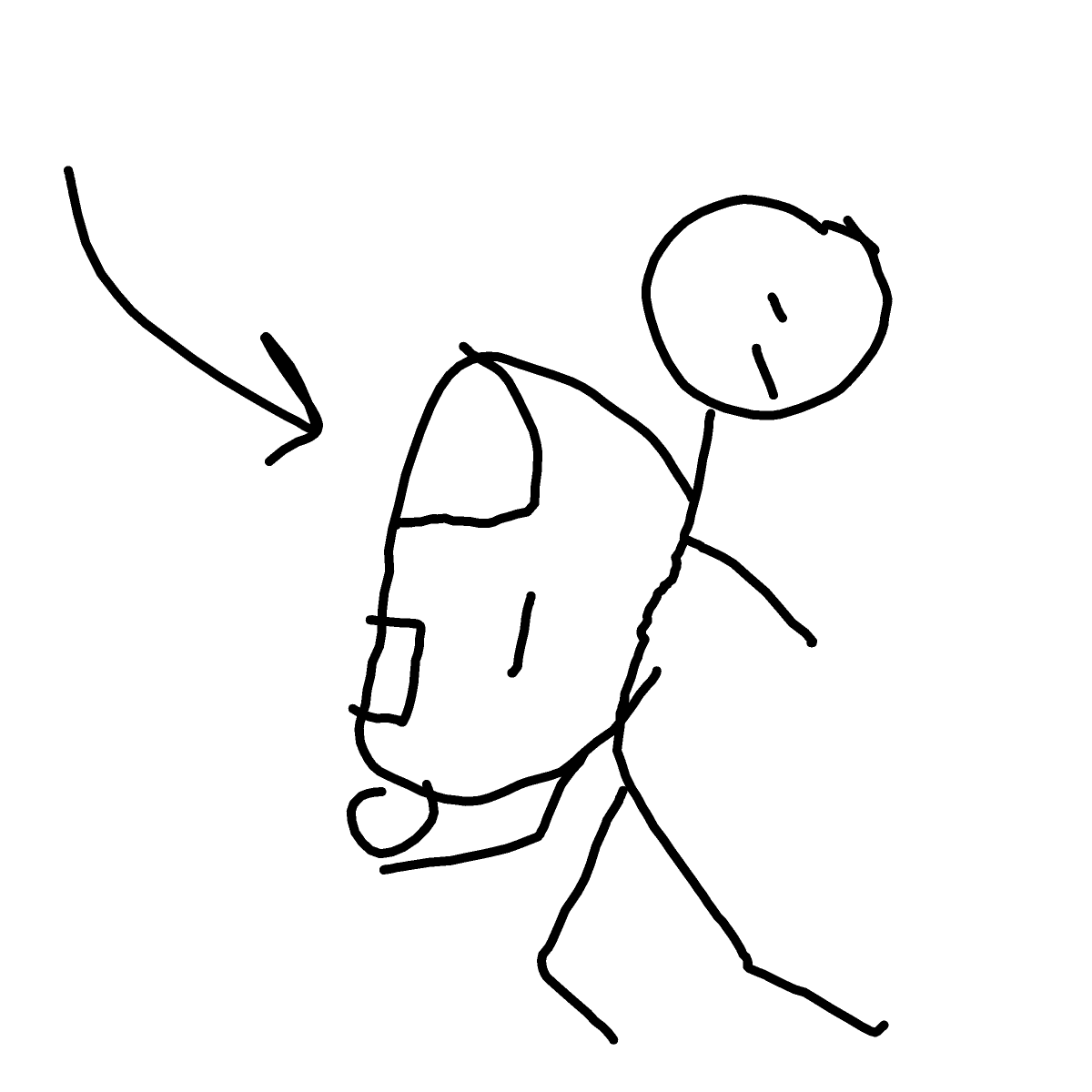 Backpack drawing by sea-wave-artist