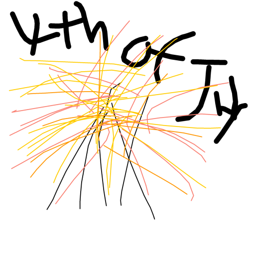 Firework drawing by Horseeeeeeeeey