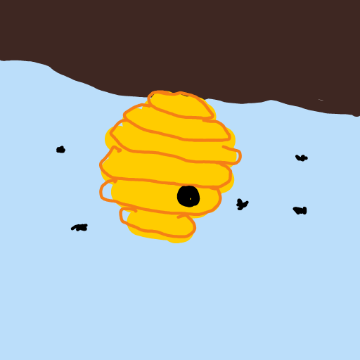 Beehive drawing by Guardianoflives