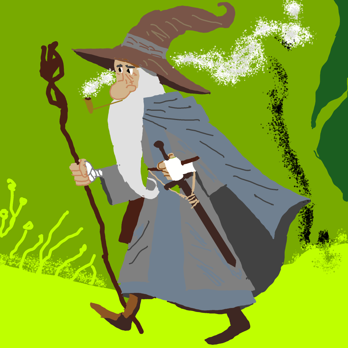 Gandalf drawing by Guardianoflives