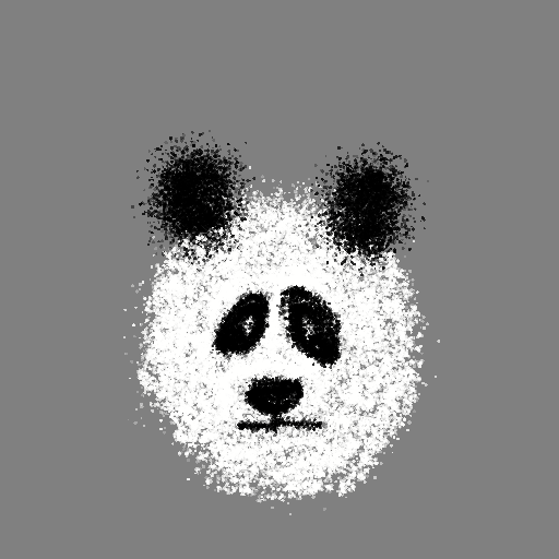 Panda drawing by free-graph-drive