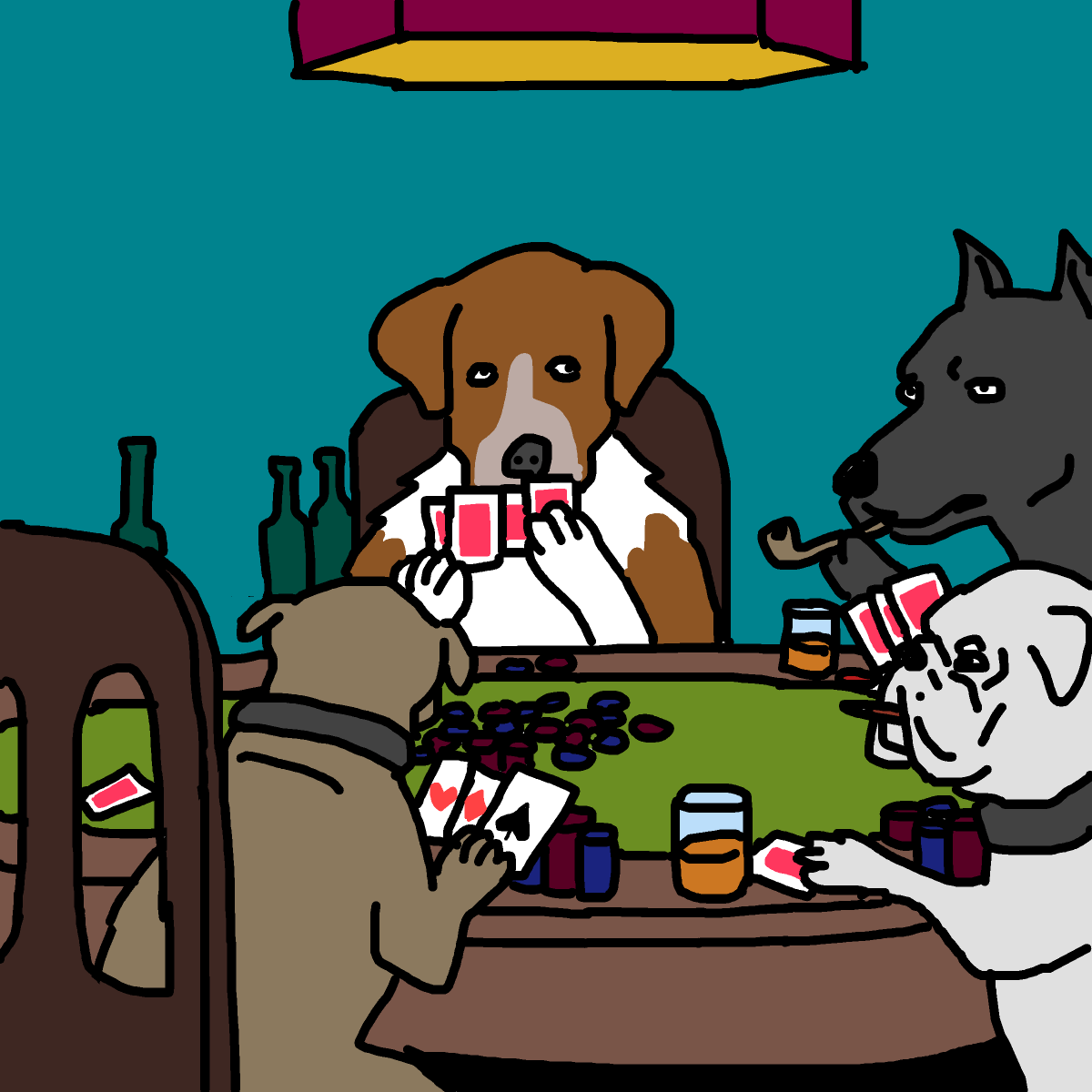 Poker drawing by knoxy
