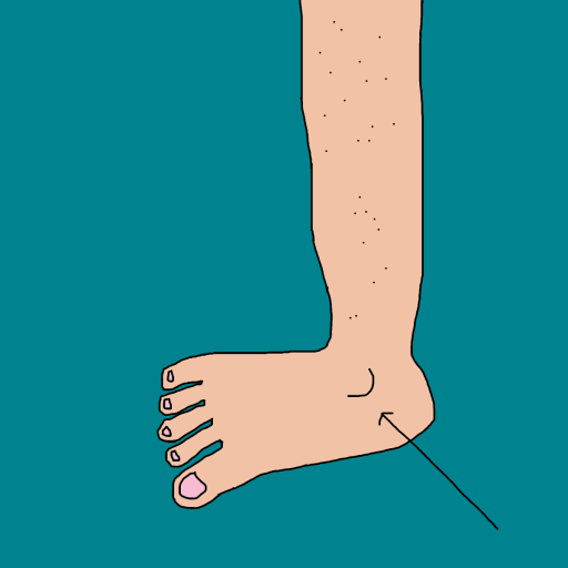 Ankle drawing by krissywissy