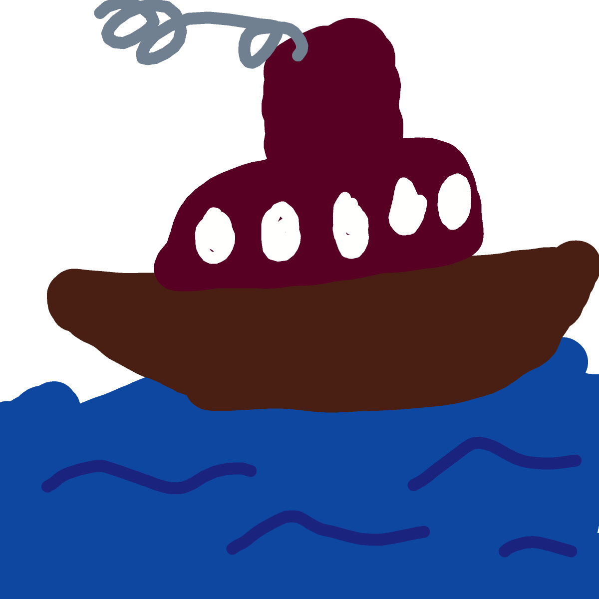 Ship drawing by Anna