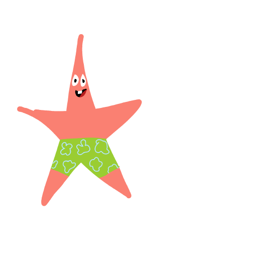 Patrick Star drawing by Shandi