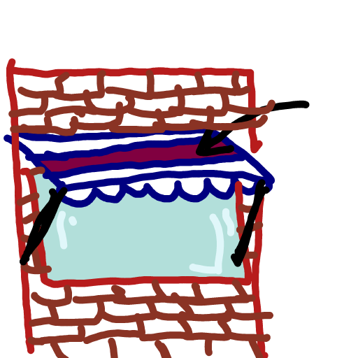 Awning drawing by Toni27
