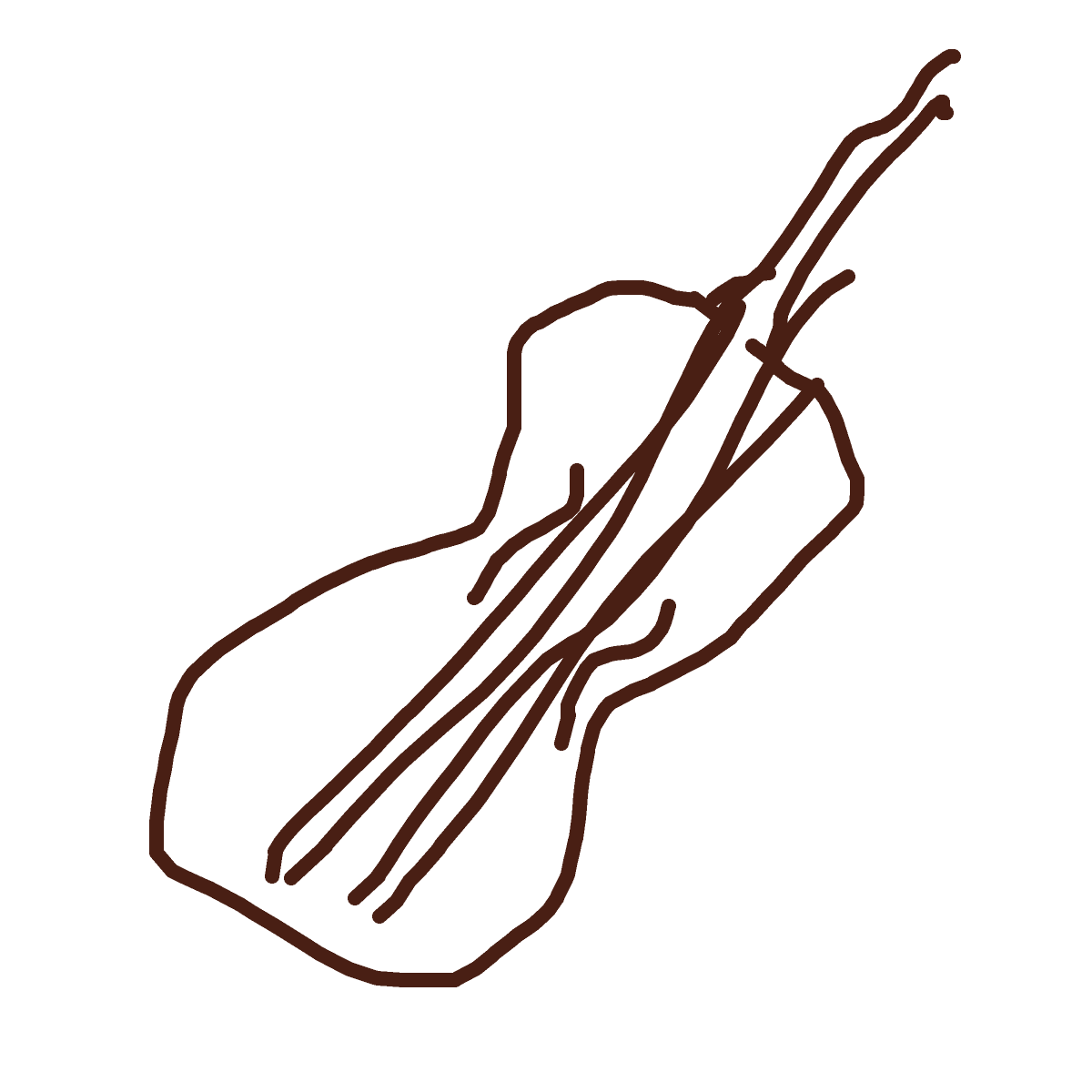 Violin drawing by bia