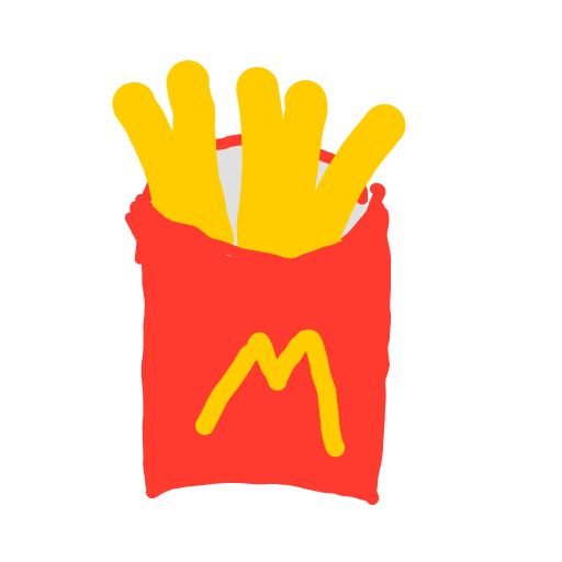 Fries drawing by Juliezzz