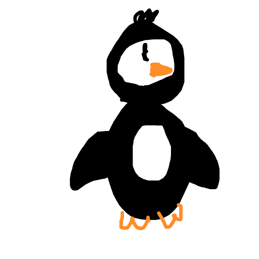 Penguin drawing by ink-just-wizard