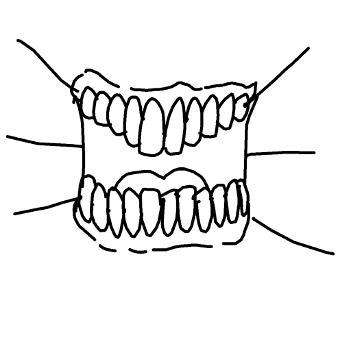 Teeth drawing by killa kurse