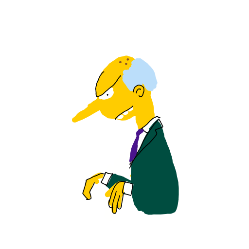 Mr Burns drawing by Tayne