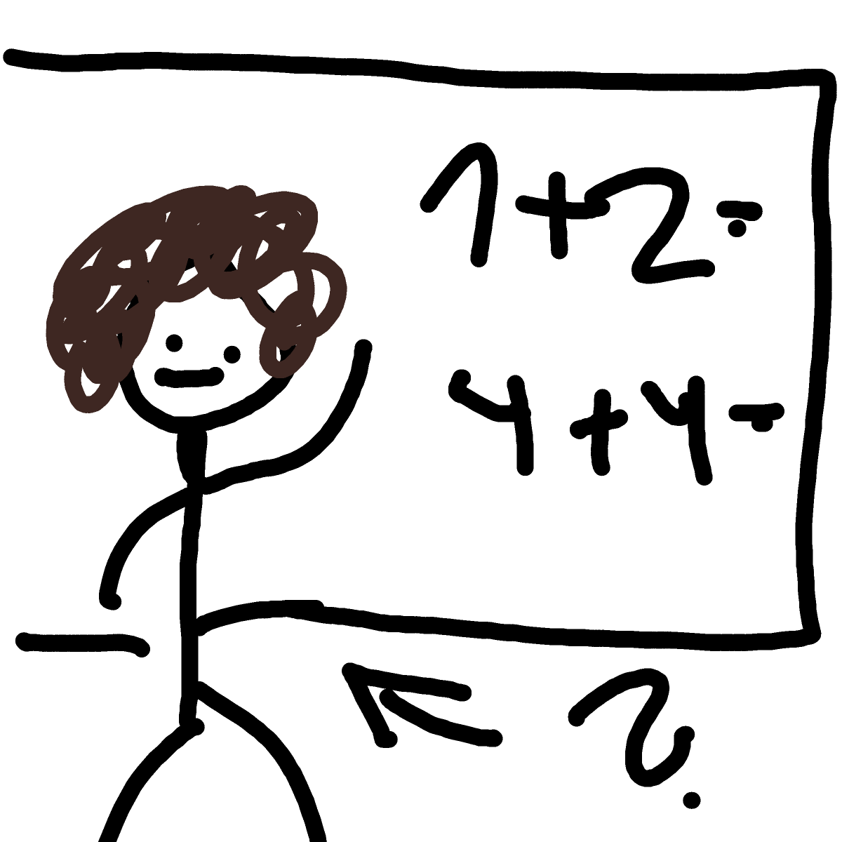 Teacher drawing by motko
