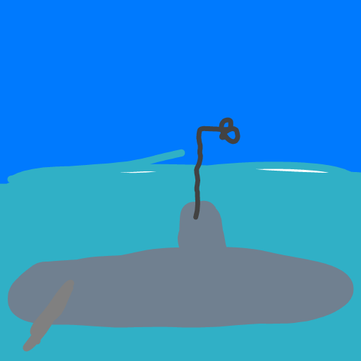 Submarine drawing by pearl-warm-king